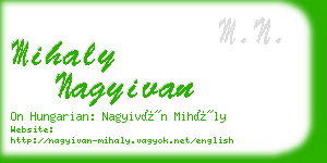 mihaly nagyivan business card